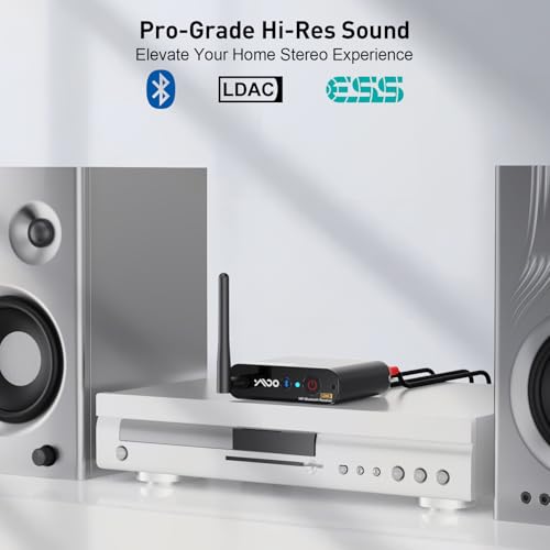 YMOO DS200Plus Bluetooth 5.3 Receiver for Home Stereo with Audiophile DAC