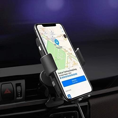Fast Wireless Car Charger with Auto-Clamping Phone Mount