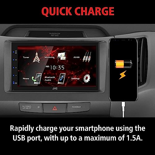 6.75-Inch Double DIN Bluetooth Car Stereo