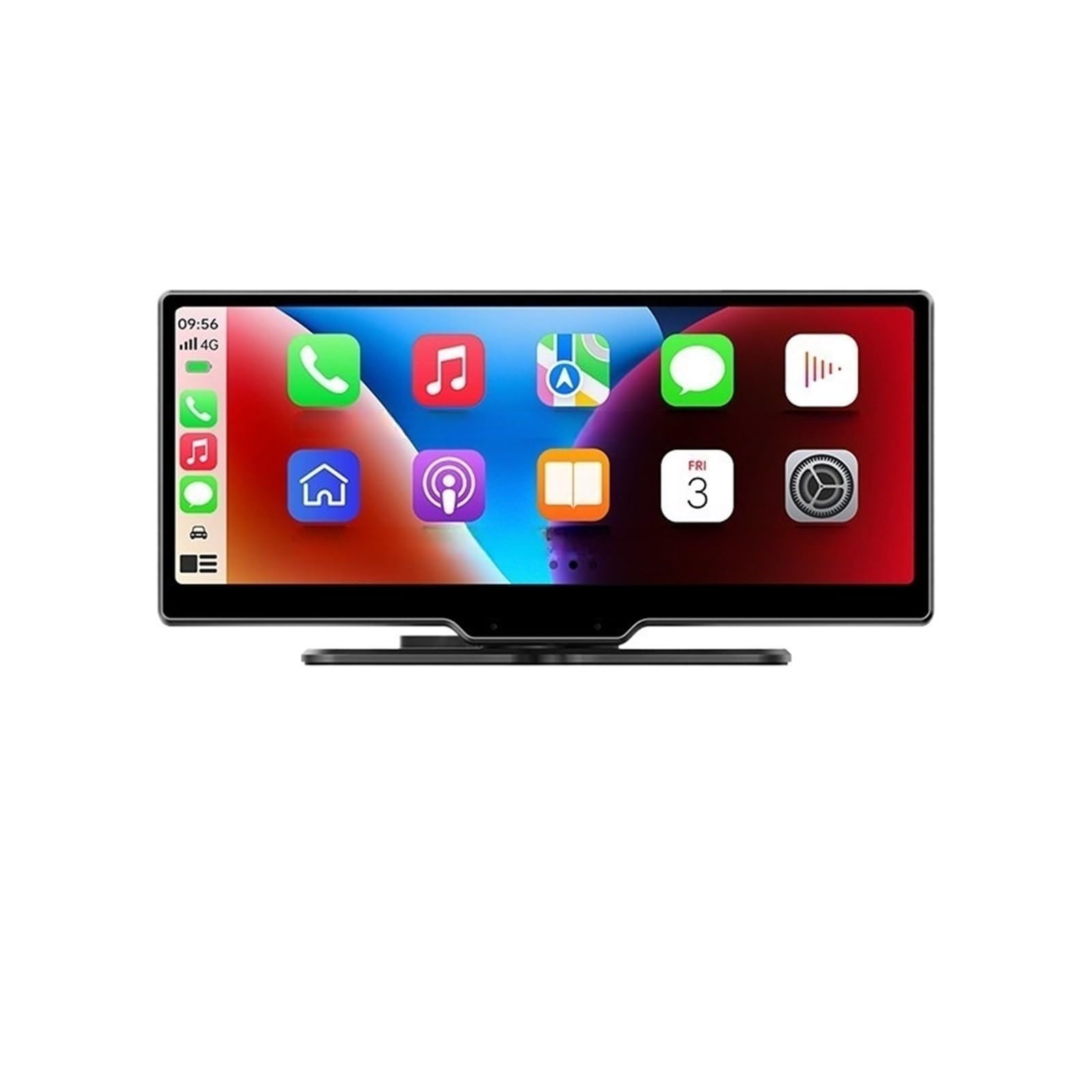 8.9-Inch 2K Dual Dash Cam with Wireless CarPlay & Android Auto