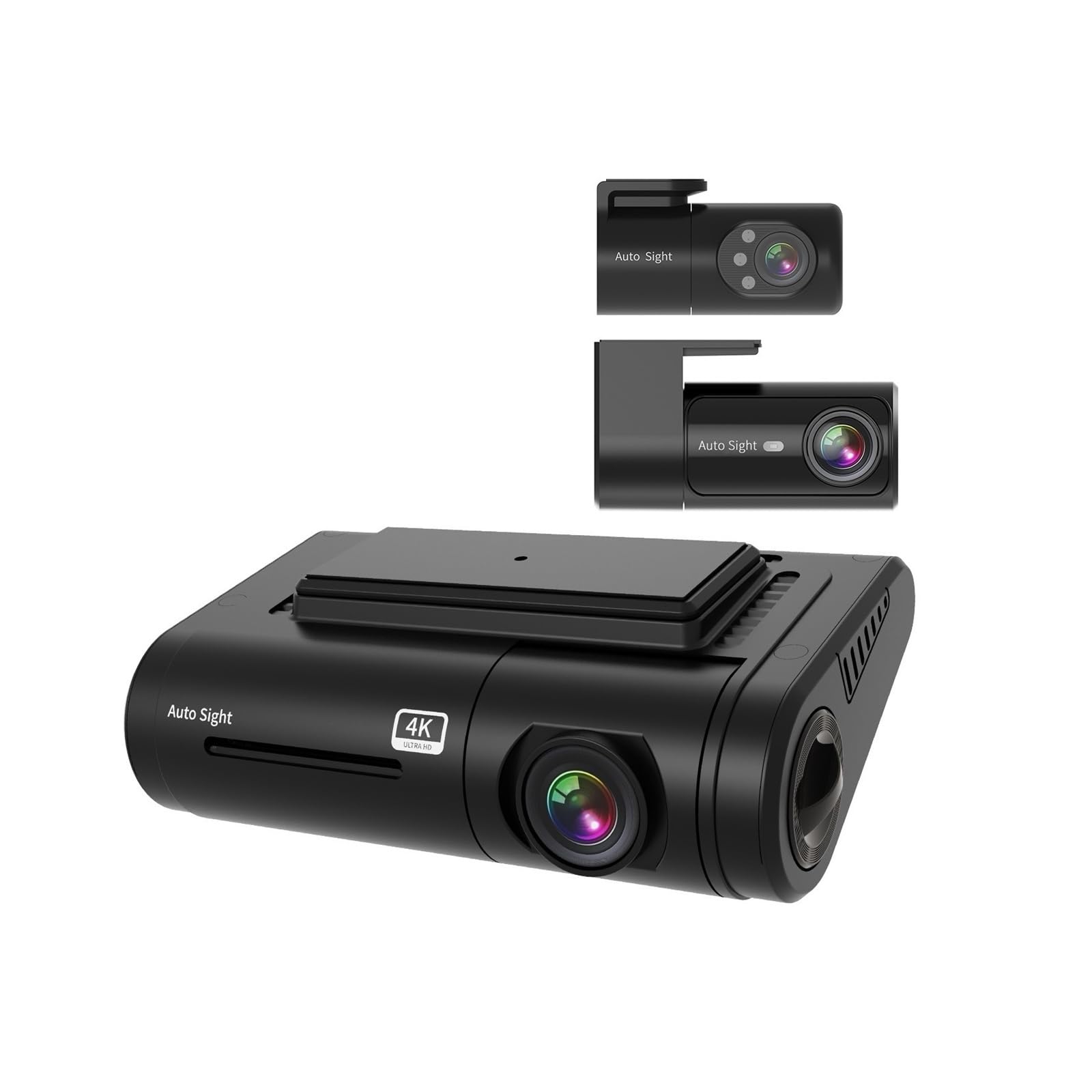 4K Triple-Lens Dash Cam with 4G & Night Vision