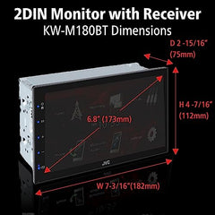 6.75-Inch Double DIN Bluetooth Car Stereo