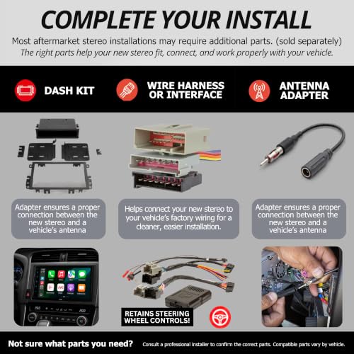 6.75-Inch Double DIN Bluetooth Car Stereo