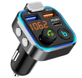 54W Bluetooth 5.3 FM Transmitter Car Charger with 3 USB Ports