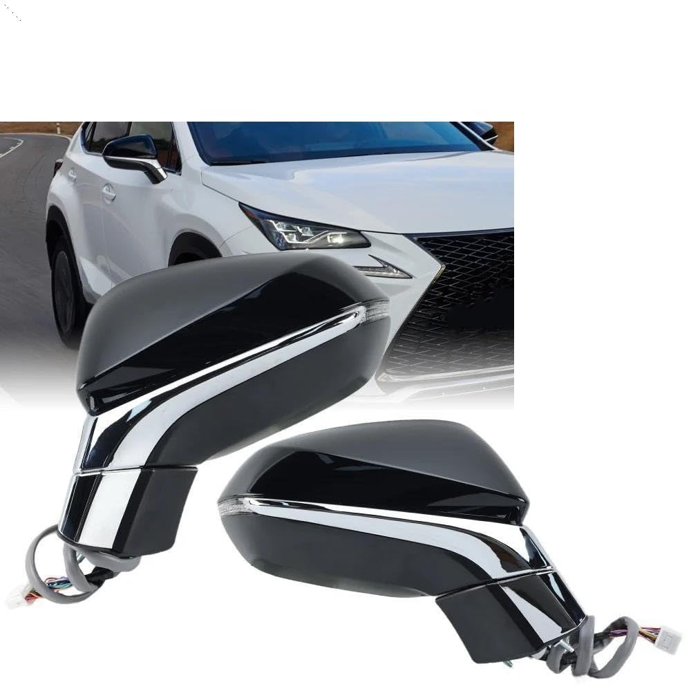 15-Pin Blind Spot Mirror Assembly for Lexus NX 2015–2021 (Pair)