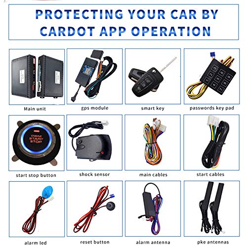 GPS Smart Car Alarm with Passive Keyless Entry & Remote Start