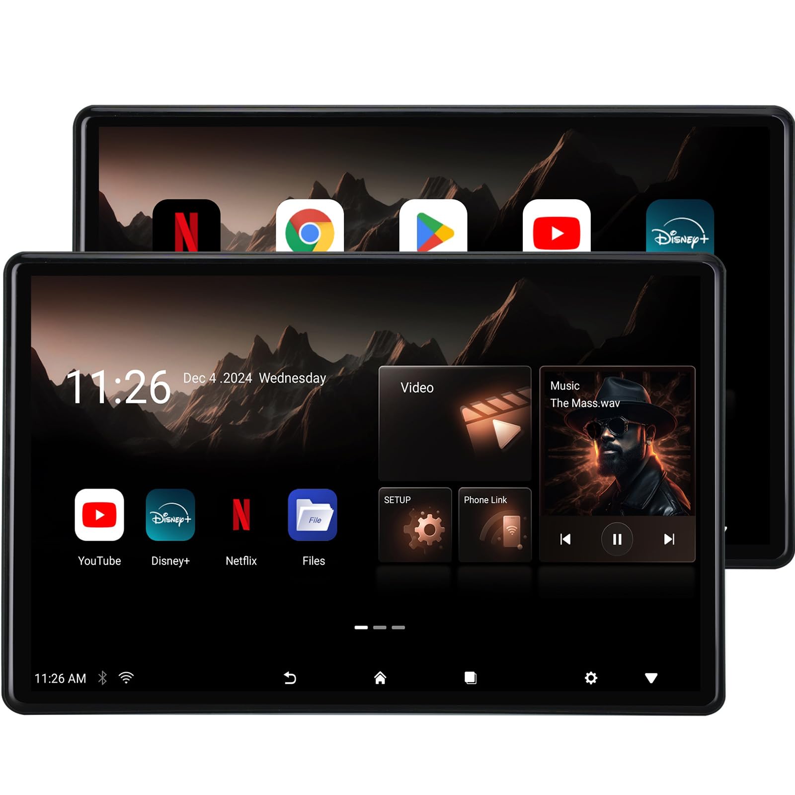 14-Inch 4K Android 13 Car Headrest Monitor