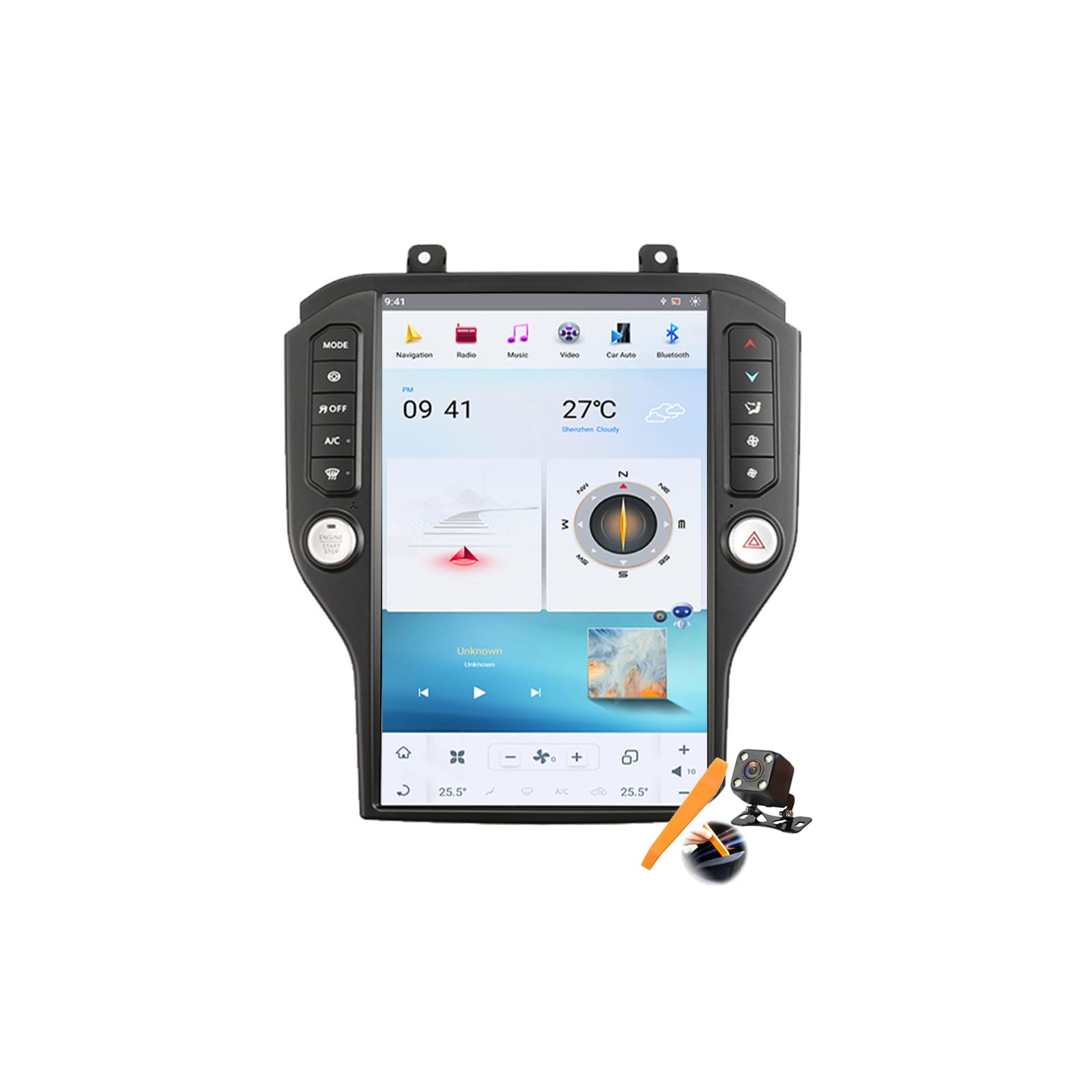 14.4-Inch Android 13 Car Stereo for Mustang 2015–2022 with CarPlay & GPS