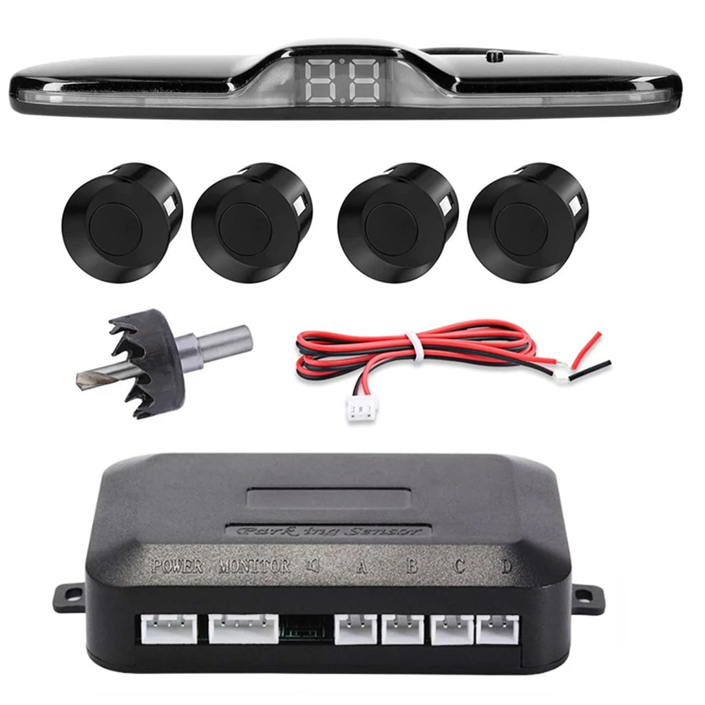 Parking Assist System with 4 Sensors & LED Display