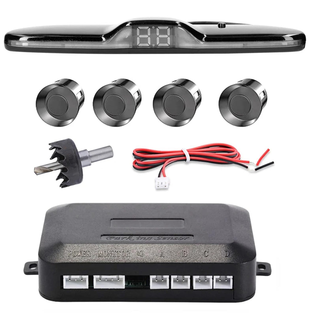 Parking Assist System with 4 Sensors & LED Display