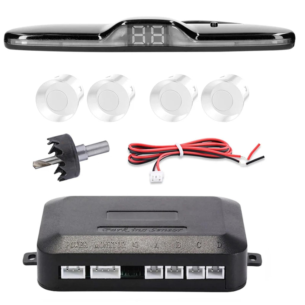 Parking Assist System with 4 Sensors & LED Display