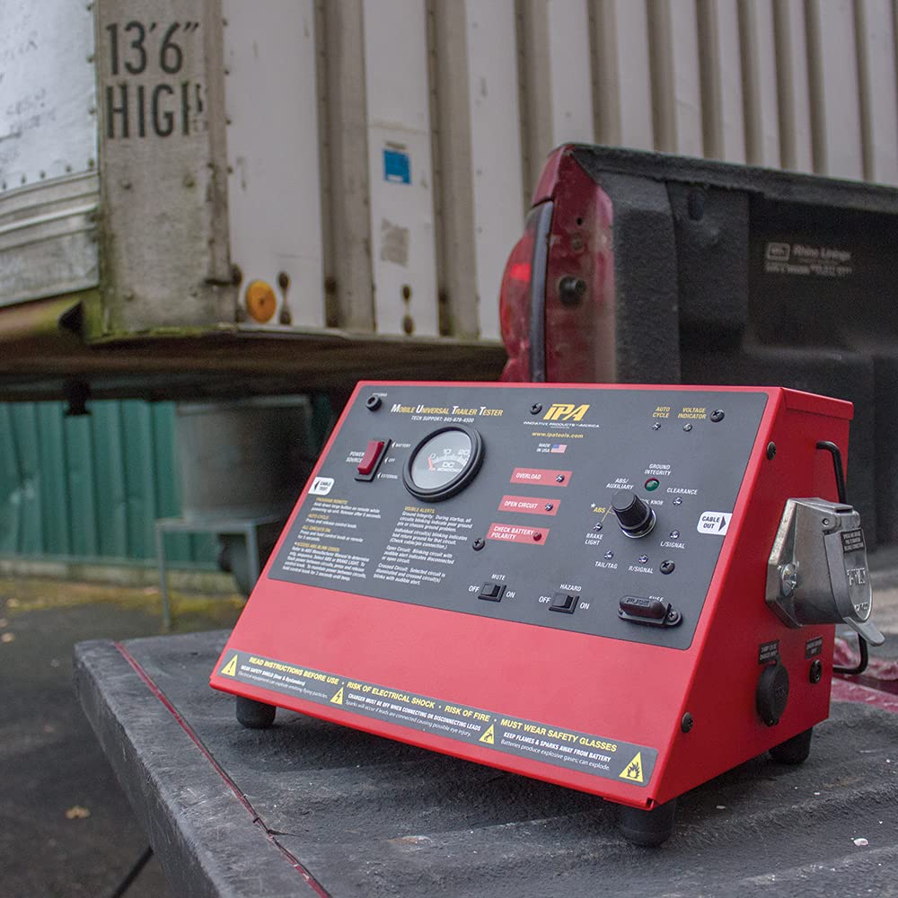 Universal 7-Way Trailer Tester with ABS & Remote Control