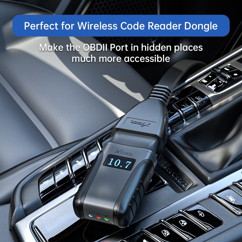 XTOOL D9S Pro Automotive Diagnostic Tool, OBDII Extension Cable
