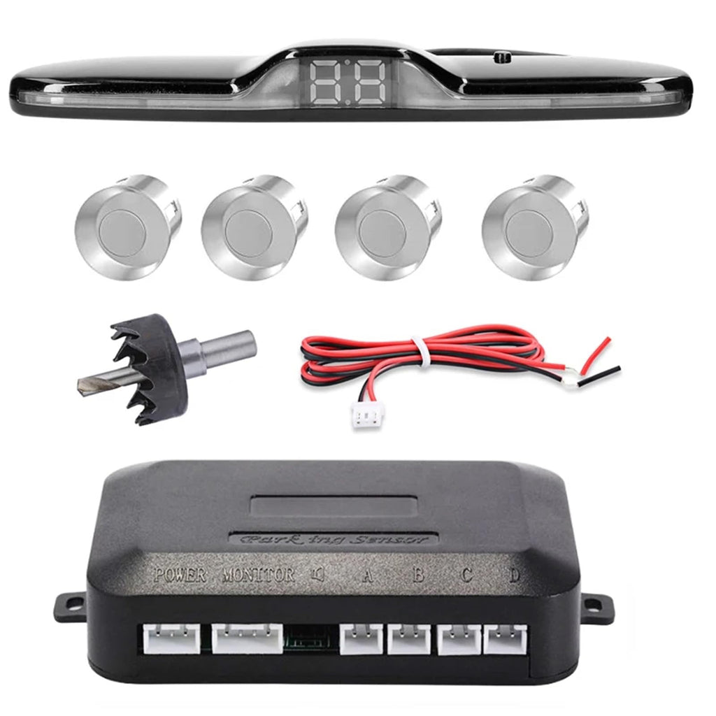 Parking Assist System with 4 Sensors & LED Display