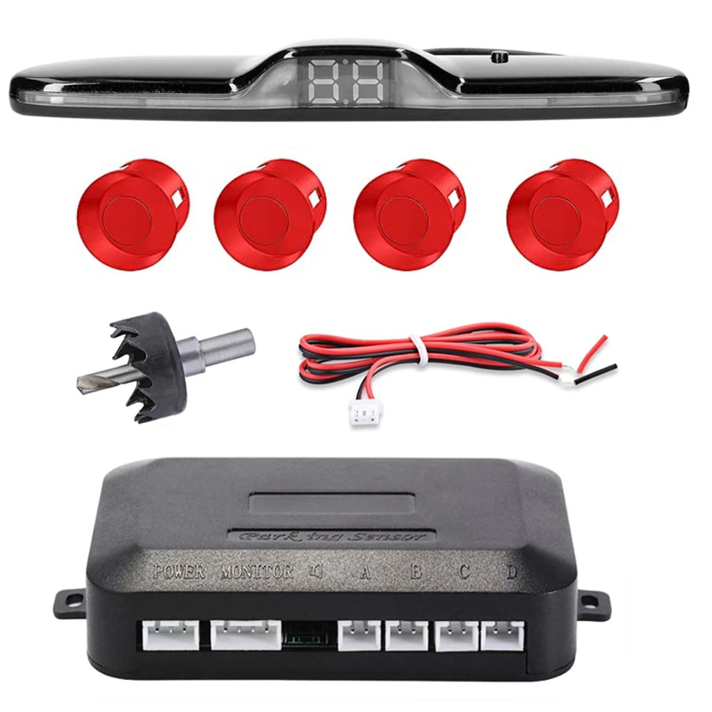 Parking Assist System with 4 Sensors & LED Display