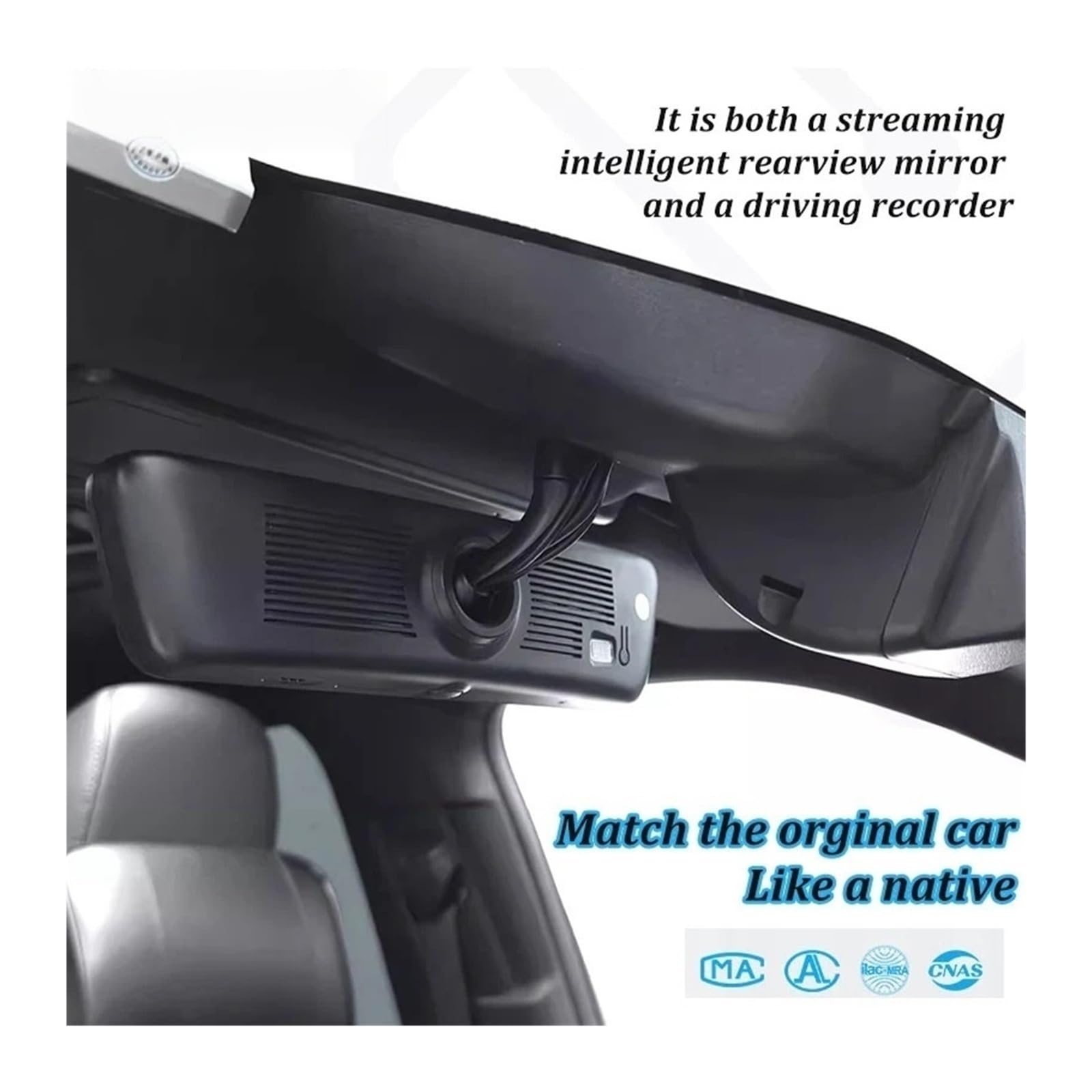 8.2-Inch Rearview Mirror Dash Cam for Toyota Camry XV50/70