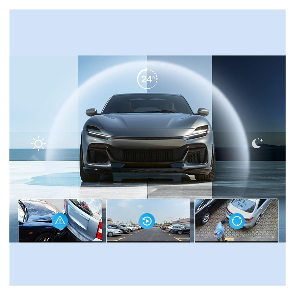 8.9-Inch 2K Dual Dash Cam with Wireless CarPlay & Android Auto
