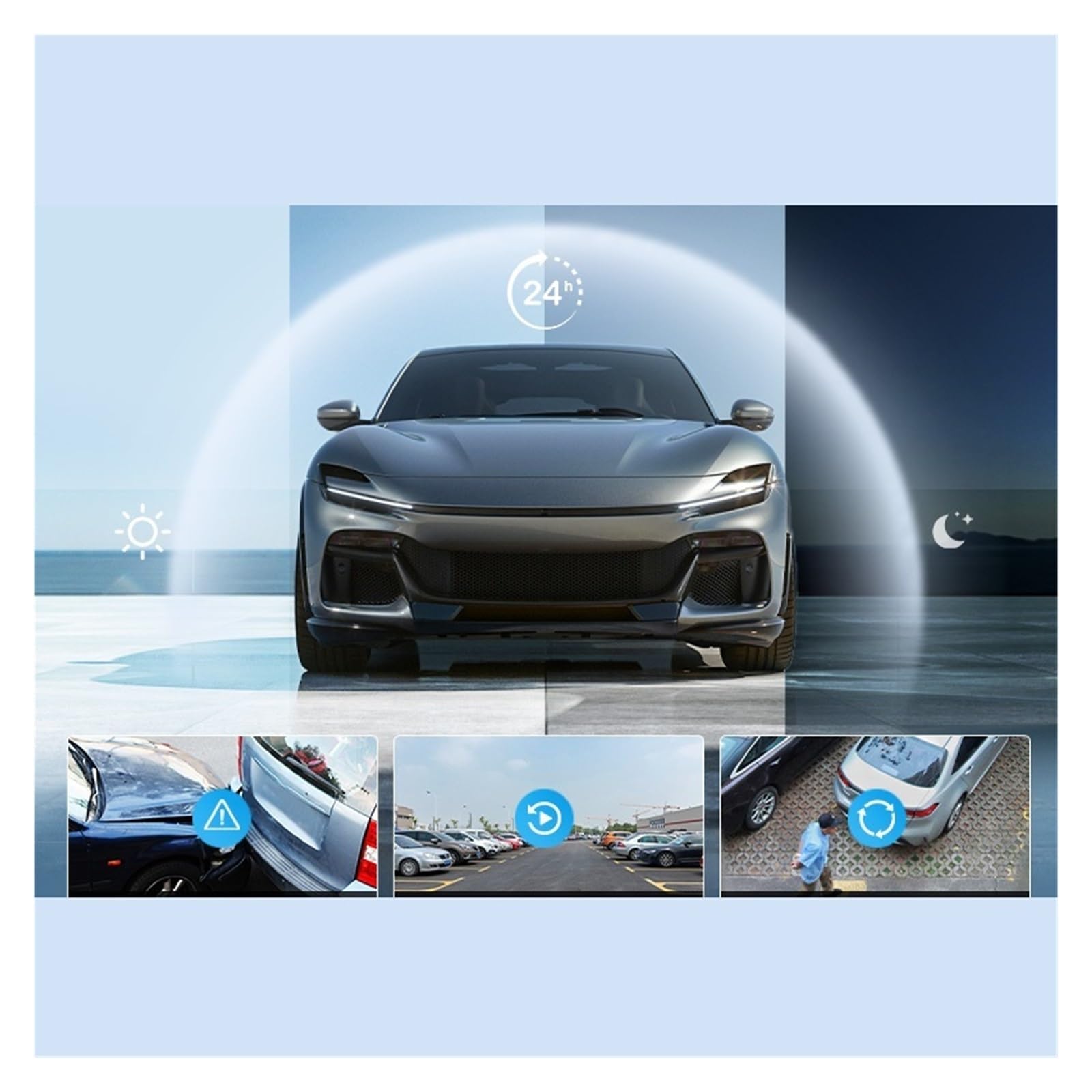 8.9-Inch 2K Dual Dash Cam with Wireless CarPlay & Android Auto