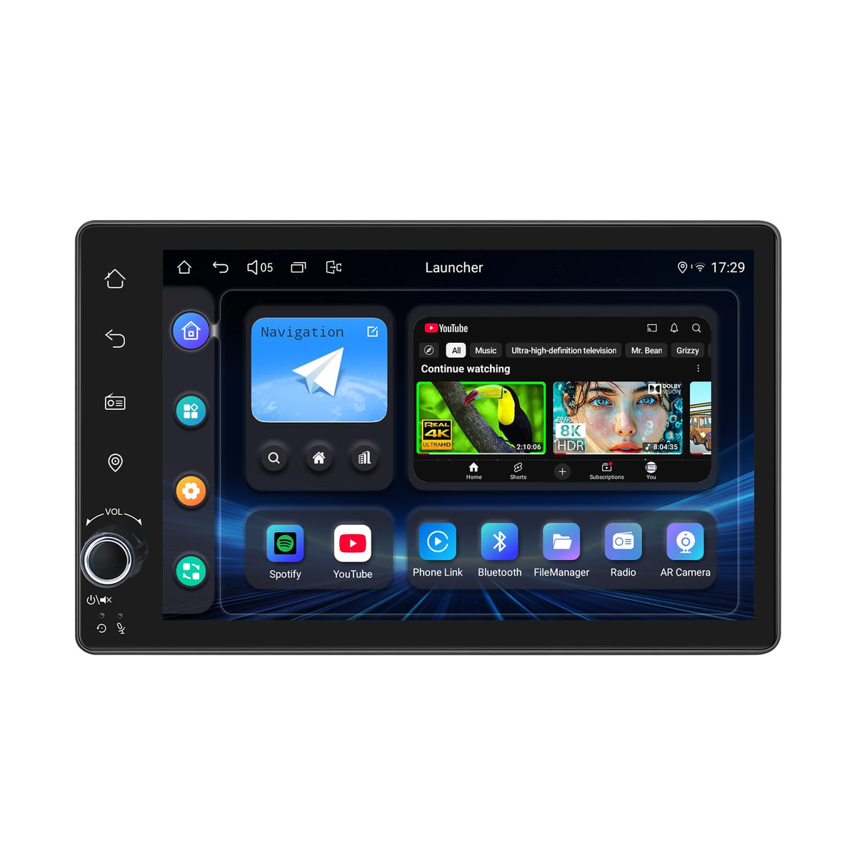 7-Inch Double DIN Car Stereo with CarPlay & Android Auto
