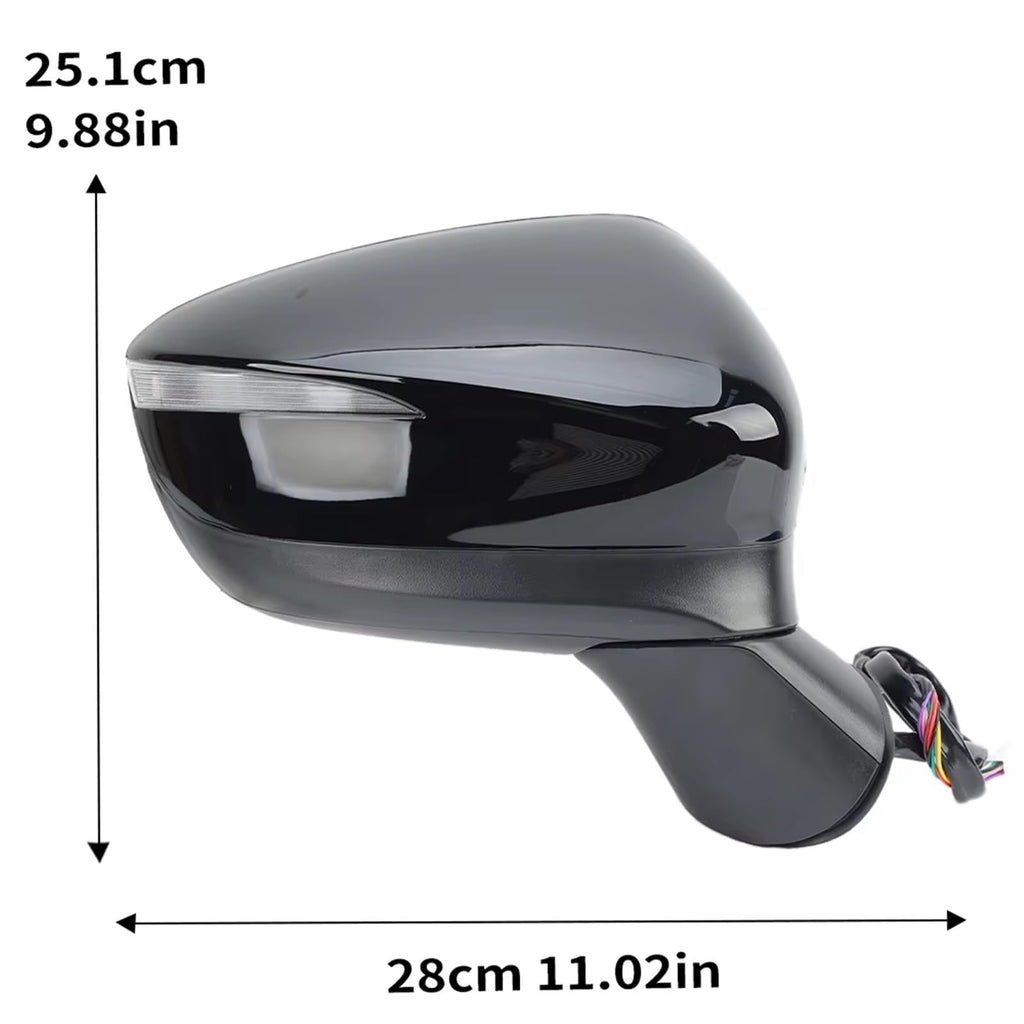 9-Pin Power Folding Blind Spot Mirror Assembly for Mazda CX-5 2015–2017