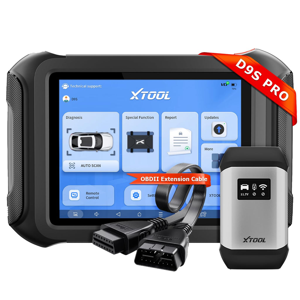 XTOOL D9S Pro Automotive Diagnostic Tool, OBDII Extension Cable