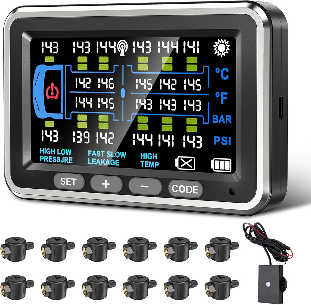 4.5-Inch RV TPMS with Flow-Through Sensors