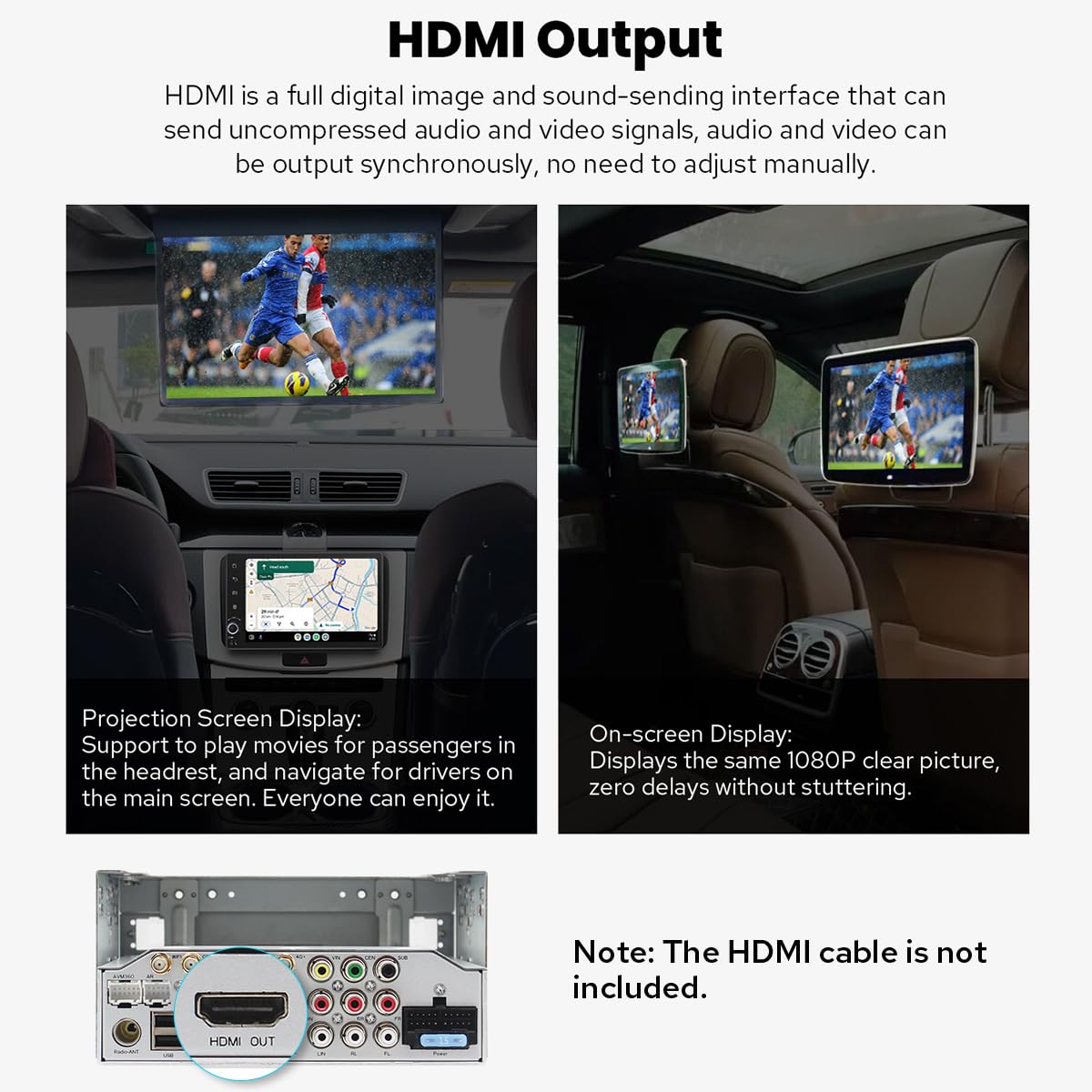 7-Inch Double DIN Car Stereo with CarPlay & Android Auto