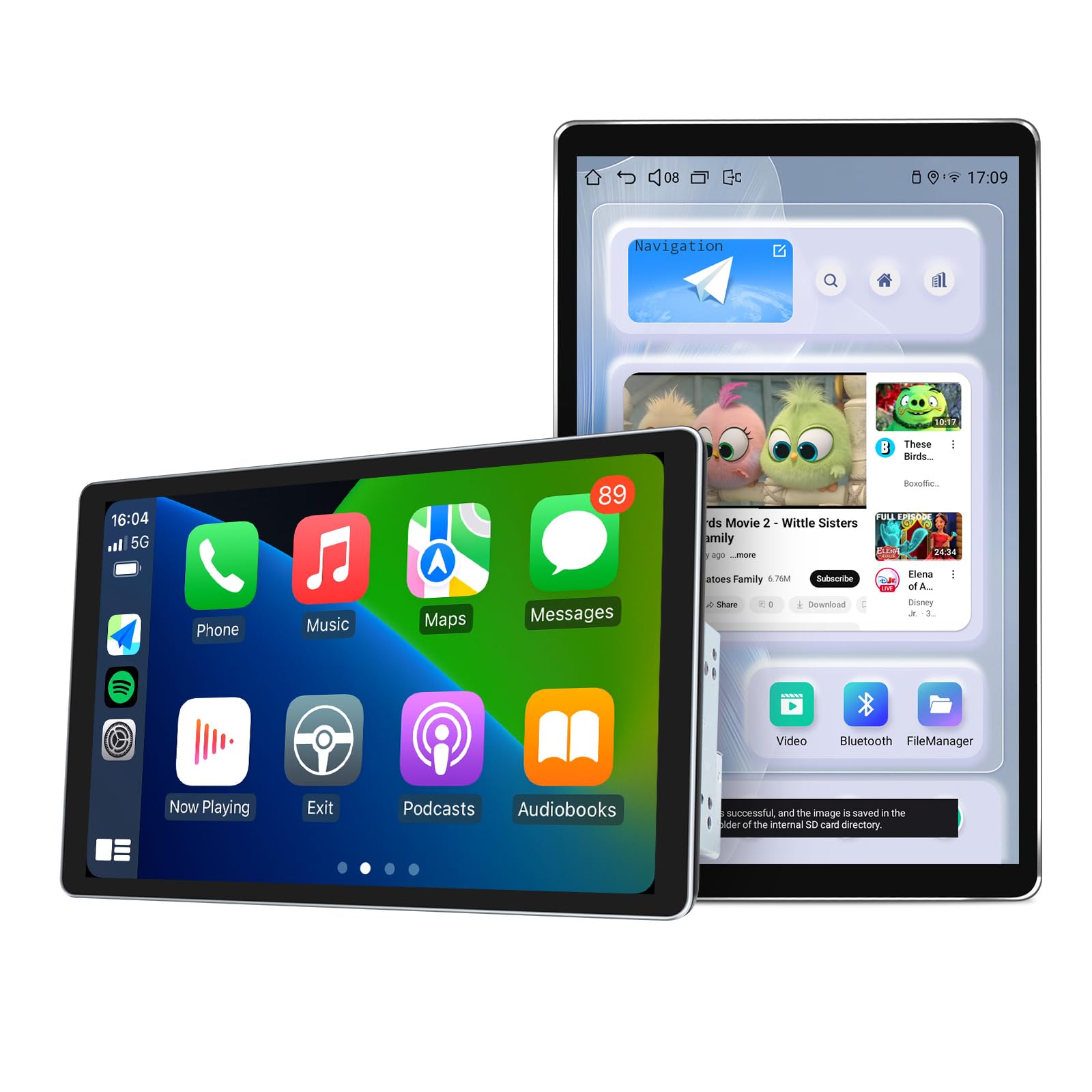 15.1-Inch Rotating Double DIN Car Stereo