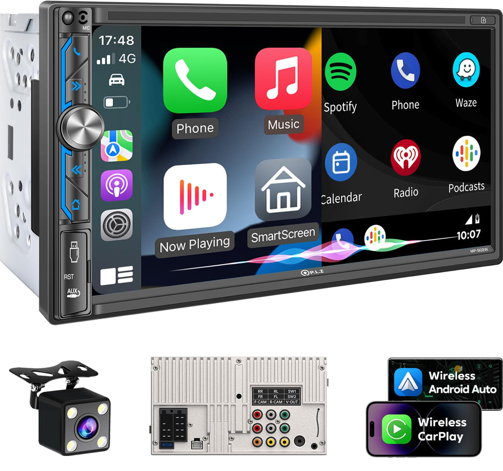 Wireless Car Stereo with CarPlay & Android Auto