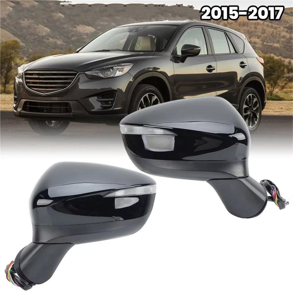 9-Pin Power Folding Blind Spot Mirror Assembly for Mazda CX-5 2015–2017