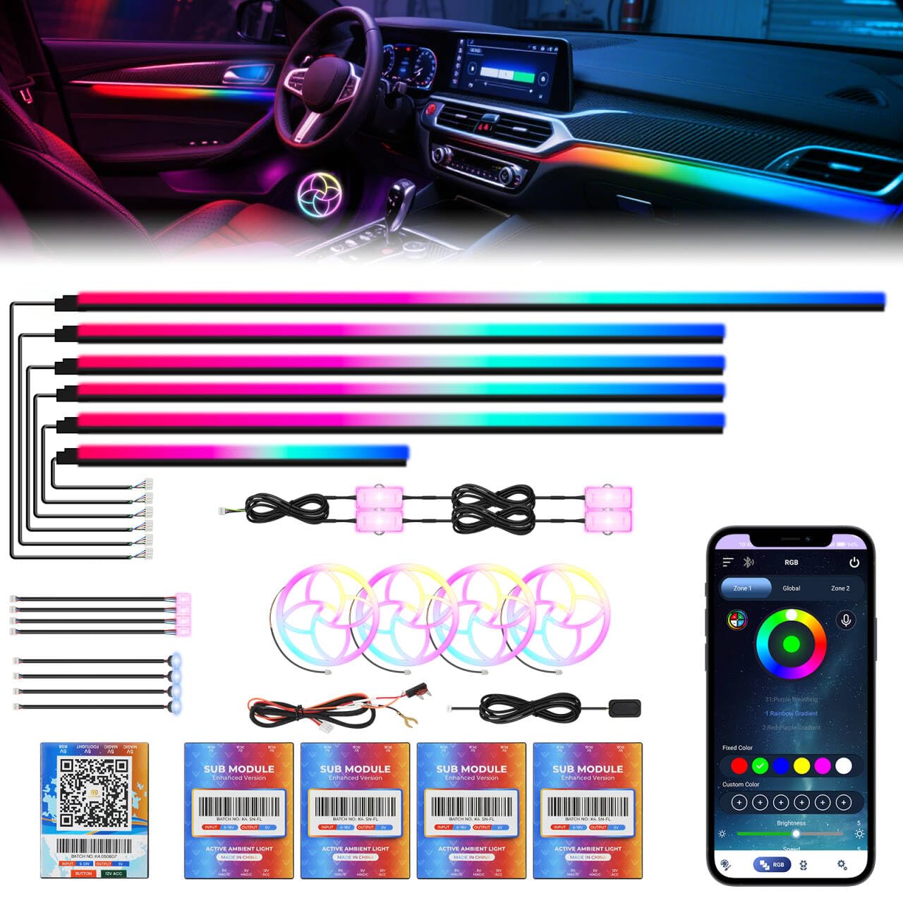 WEBUPAR Acrylic Car Lights