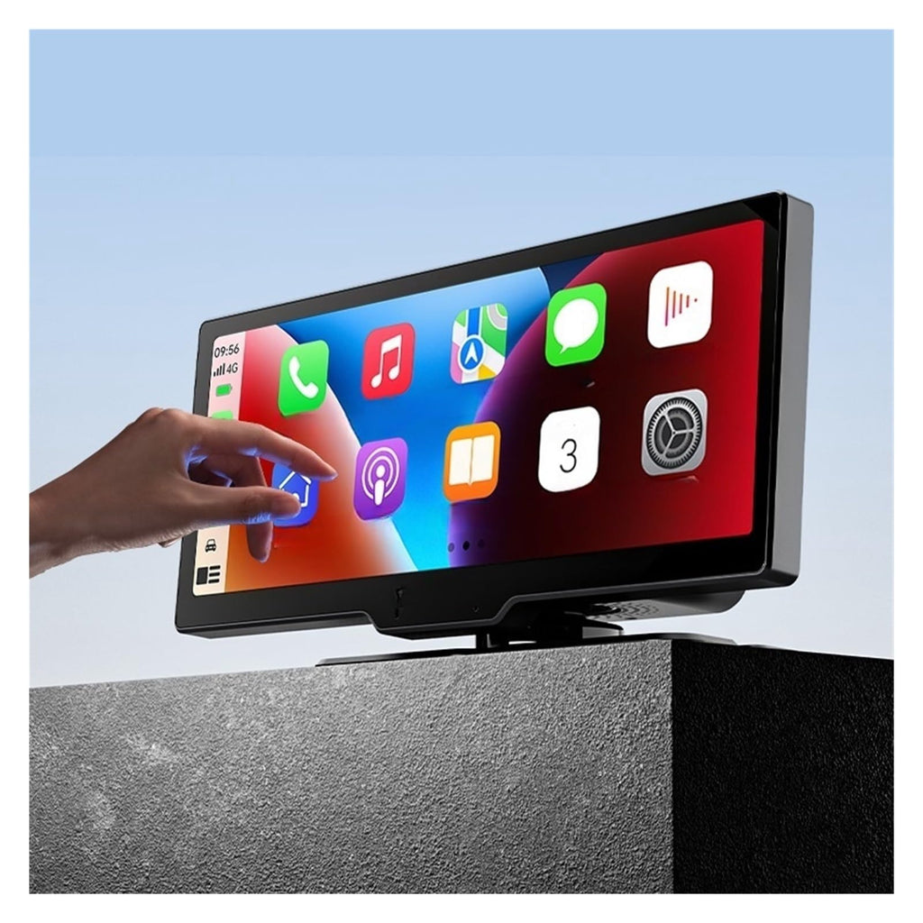 8.9-Inch 2K Dual Dash Cam with Wireless CarPlay & Android Auto