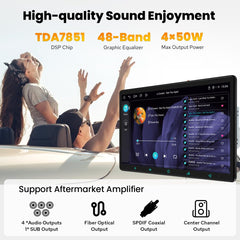 15.1-Inch Rotating Double DIN Car Stereo