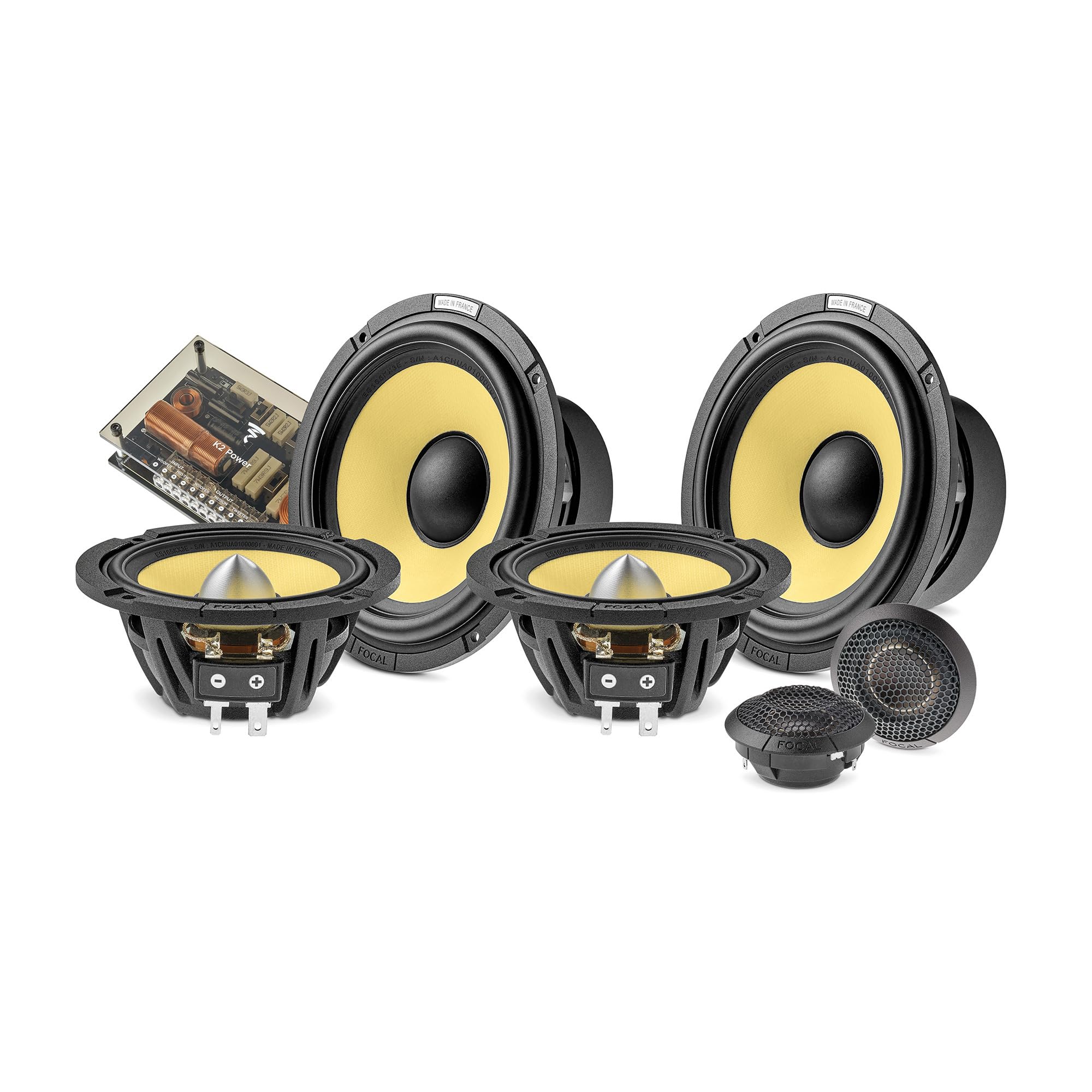 6.5-Inch 3-Way Component Speaker Kit