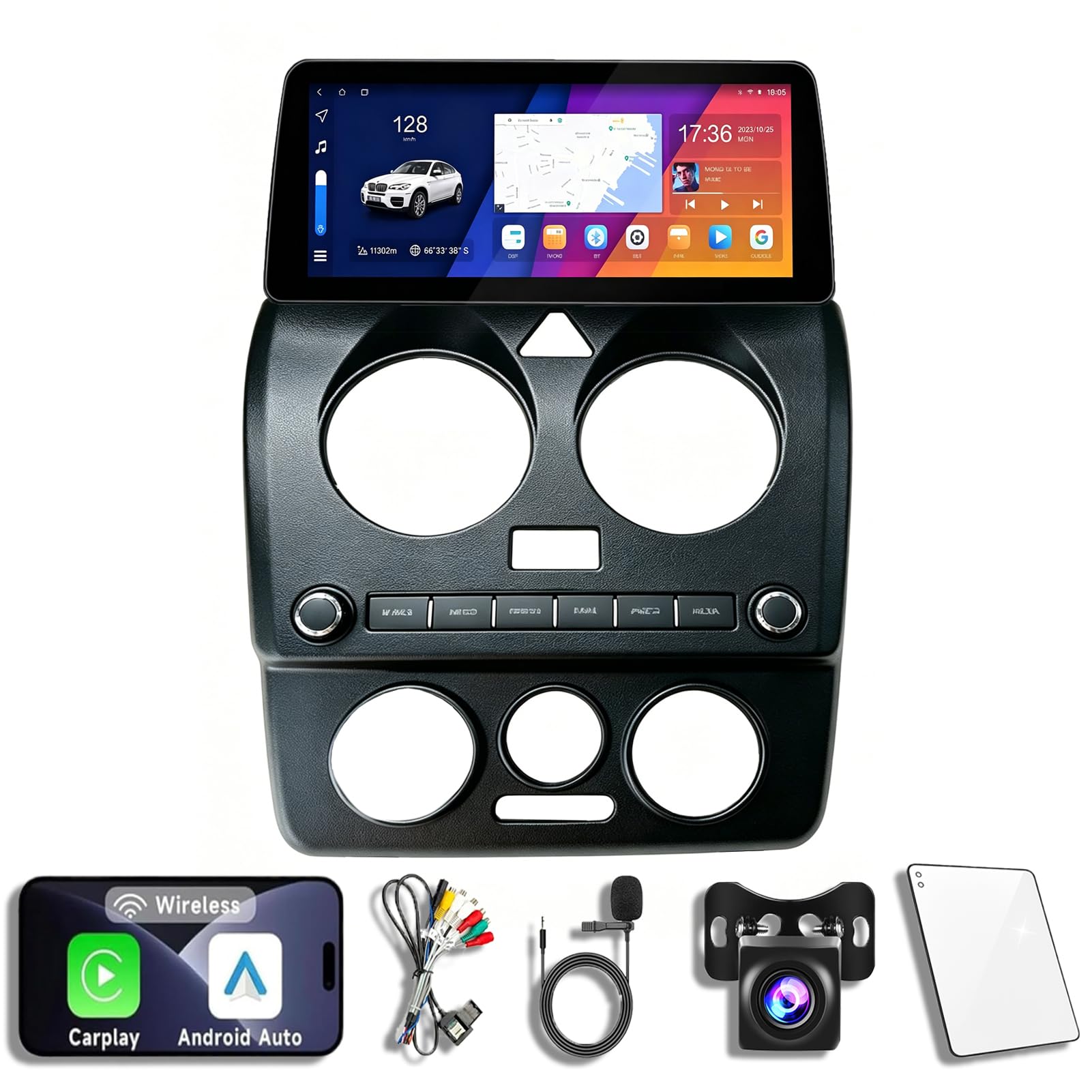 12.3-Inch Android 14 Car Stereo for Volkswagen Beetle 2004–2011 with Wireless CarPlay