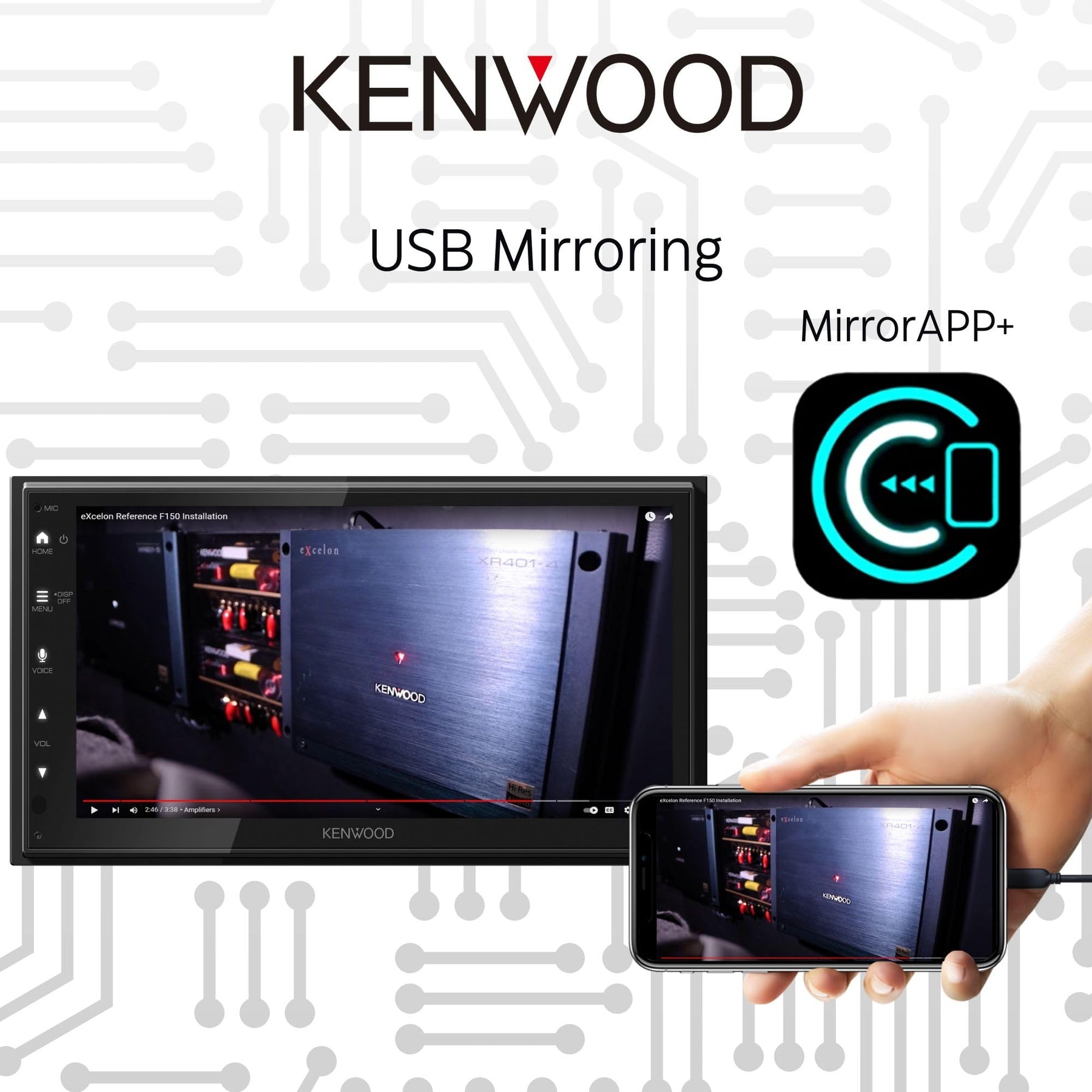 6.8-Inch Car Stereo with CarPlay & Android Auto
