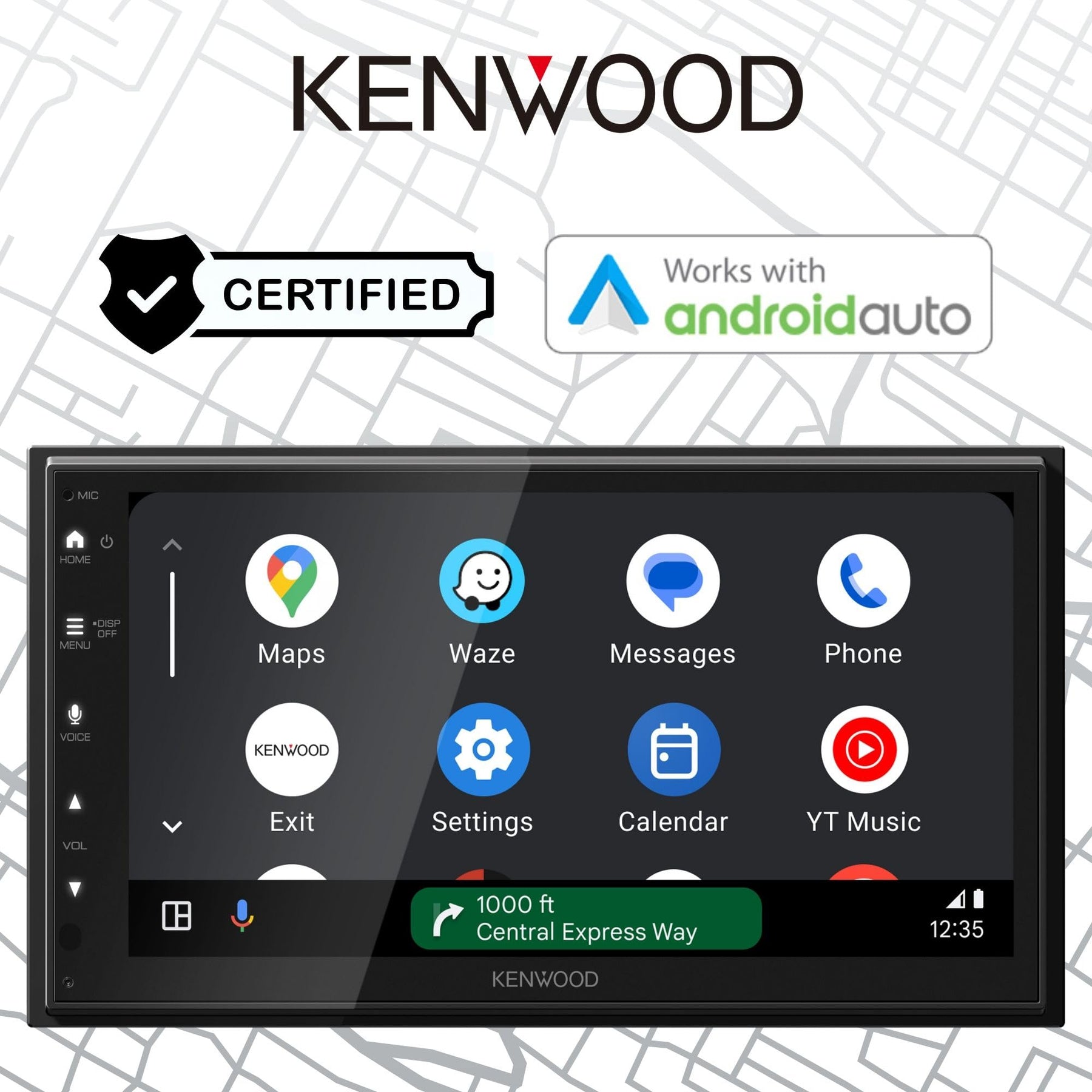 6.8-Inch Car Stereo with CarPlay & Android Auto
