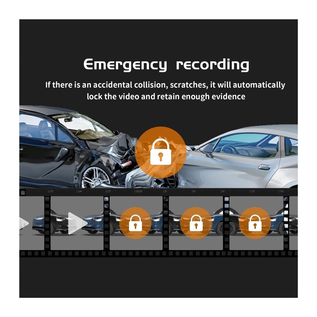 4K Triple-Lens Dash Cam with 4G & Night Vision