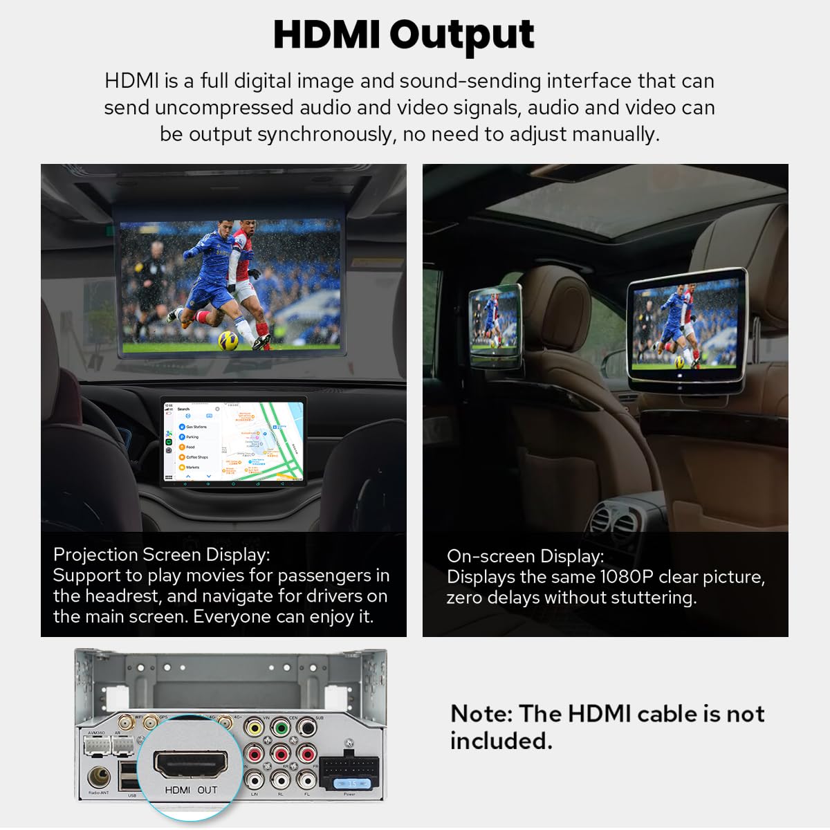 15.1-Inch Rotating Double DIN Car Stereo