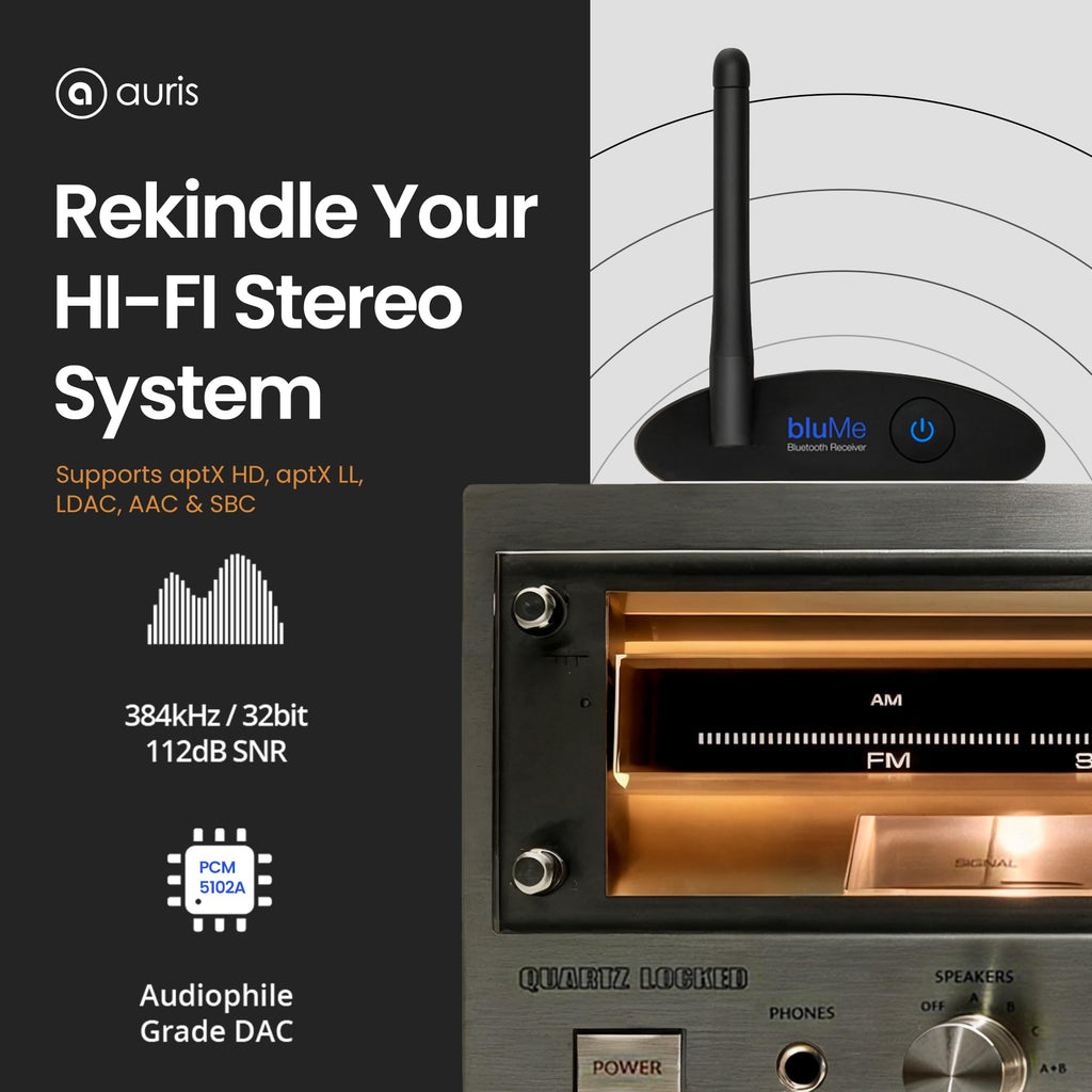 Long-Range Bluetooth 5.0 Hi-Fi Audio Receiver