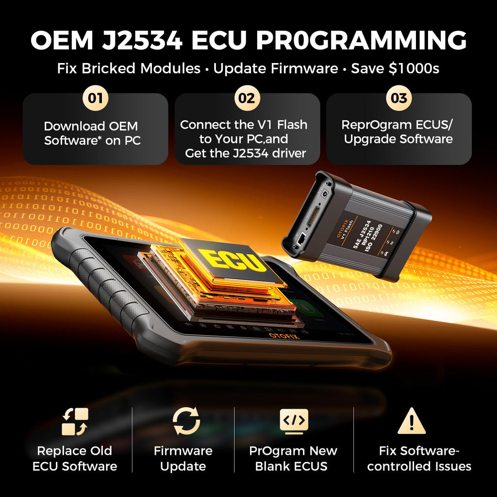 J2534 Bidirectional OBD2 Diagnostic Scanner with ECU Coding