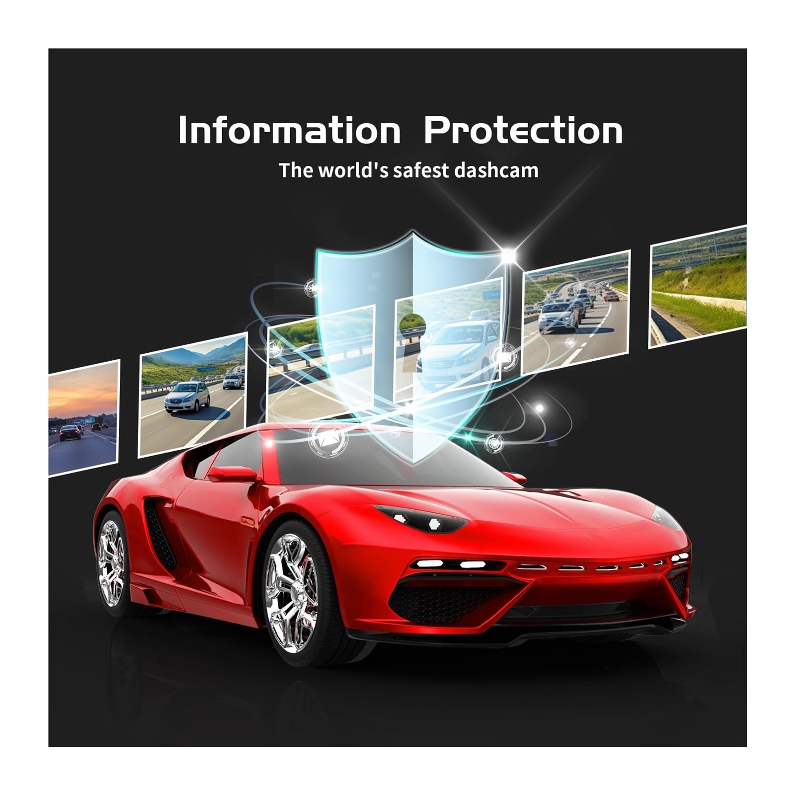 4K Triple-Lens Dash Cam with 4G & Night Vision
