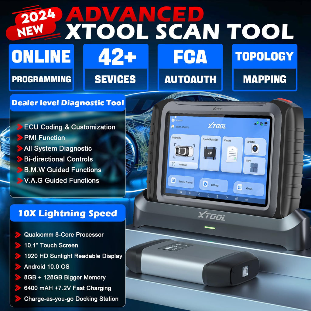 Professional OBD2 Diagnostic Scan Tool with Topology Mapping