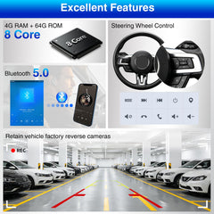 12.1-Inch Car Stereo for Ford Mustang 2015–2023
