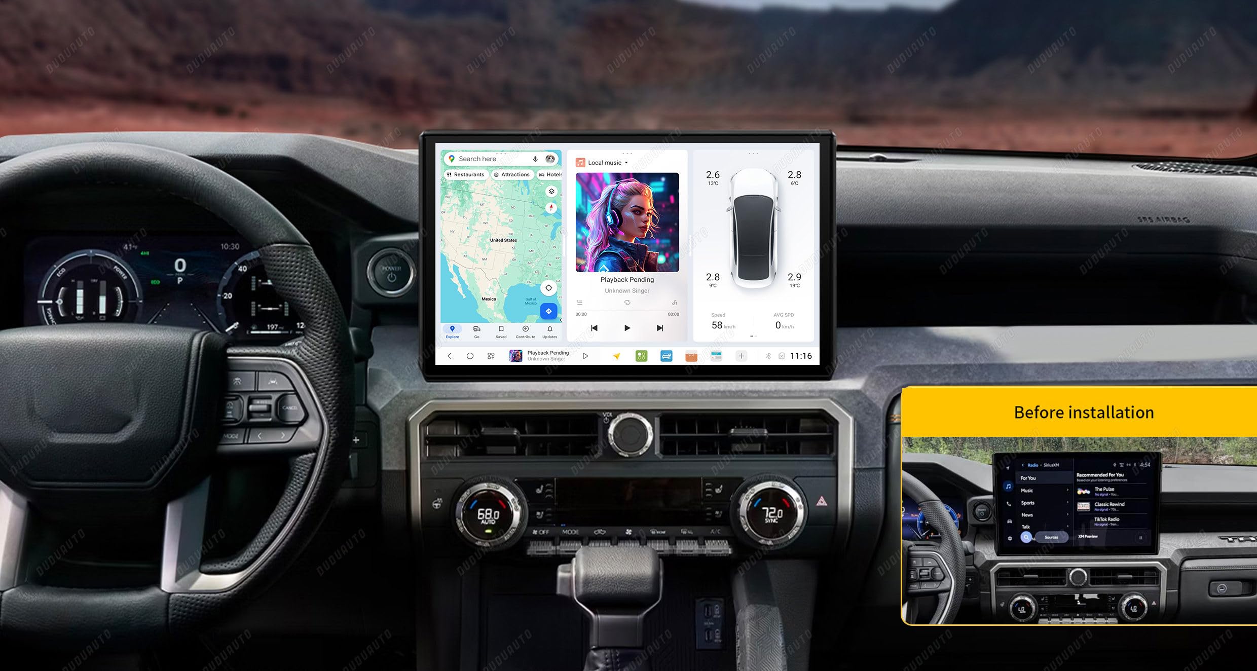 Android 13 Car Stereo for Toyota Tacoma