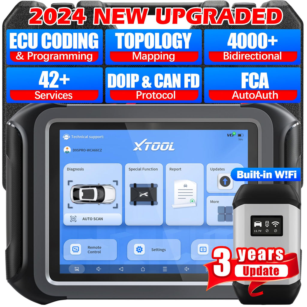 XTOOL D9S Pro Automotive Diagnostic Tool, OBDII Extension Cable