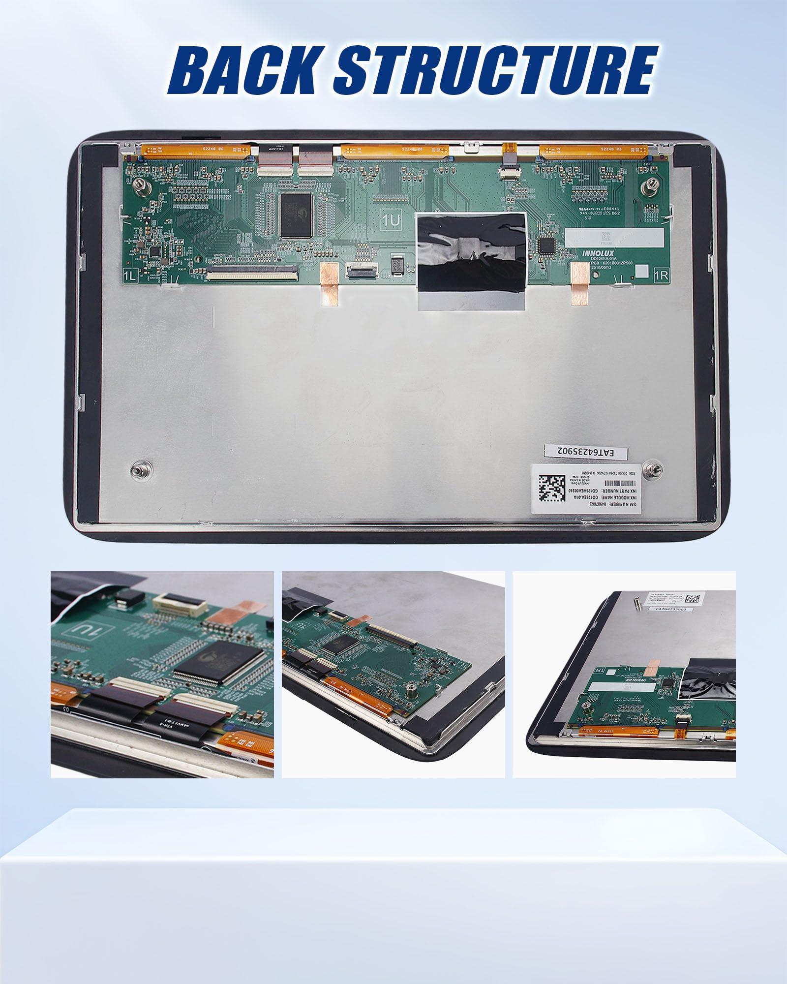 12.6-Inch Rear Entertainment Touchscreen for Suburban & Yukon XL 2021–2023 / Escalade 2021–2024