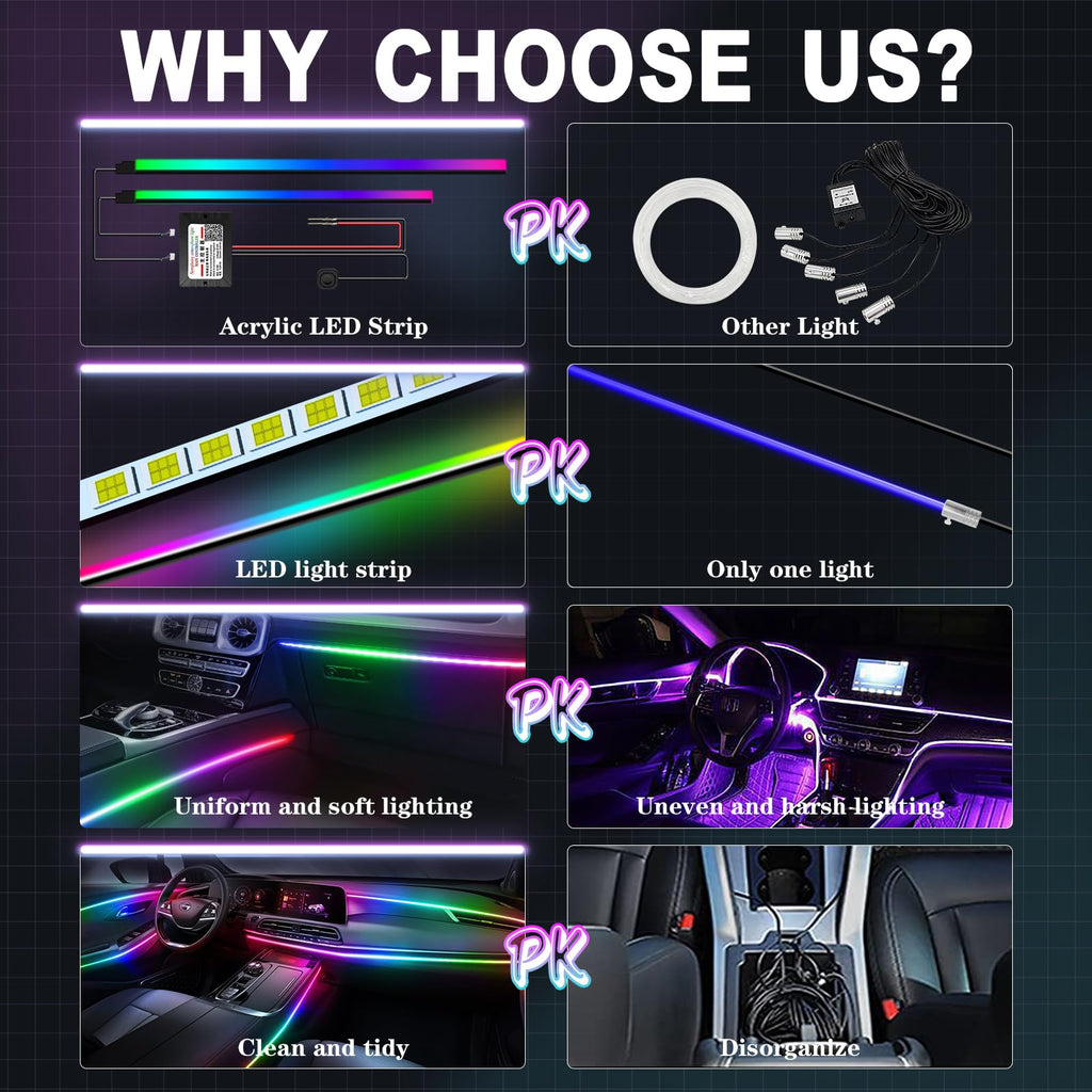 WEBUPAR Acrylic Car Lights