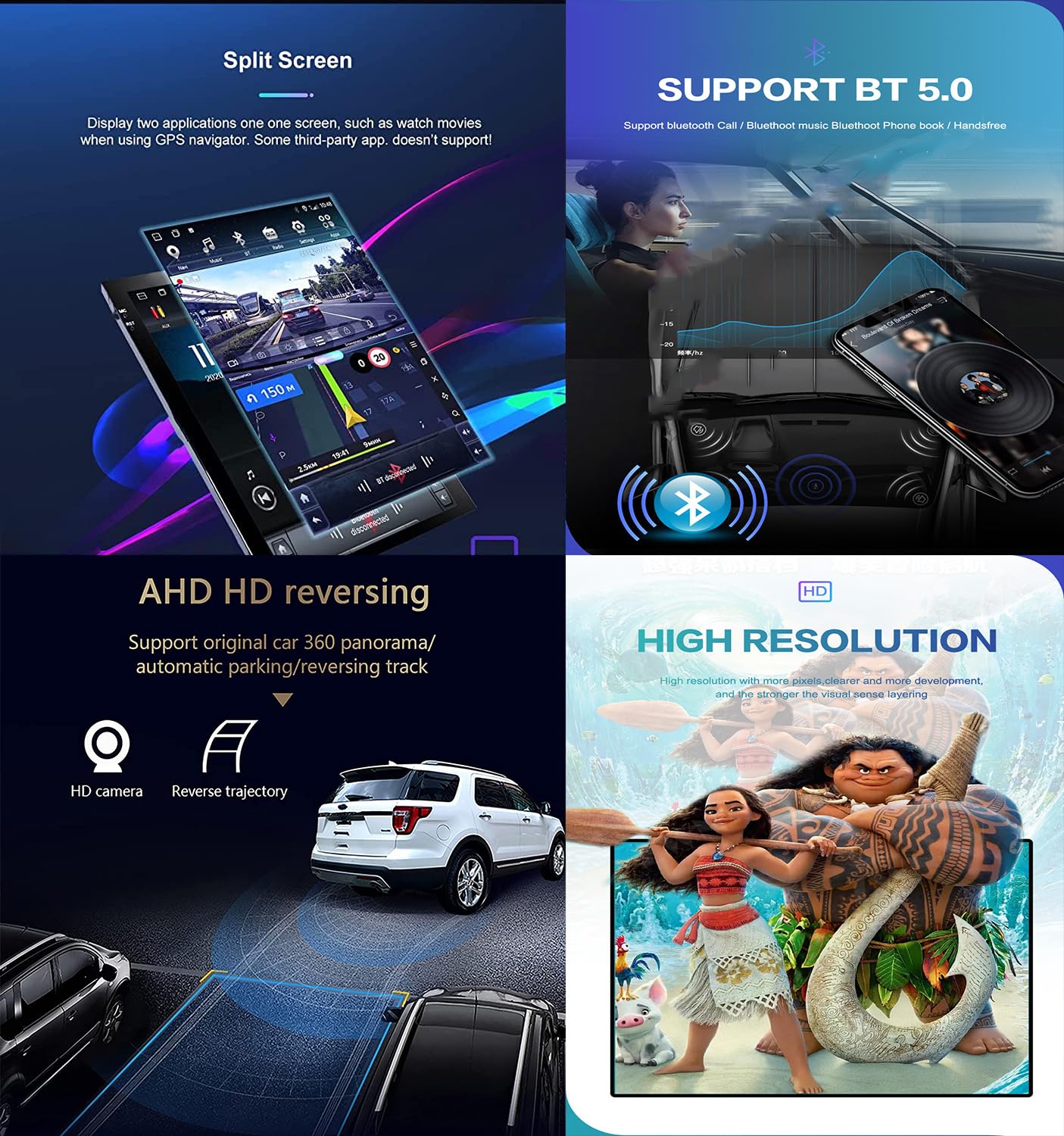 14.4-Inch Android 13 Car Stereo for Mustang 2015–2022 with CarPlay & GPS