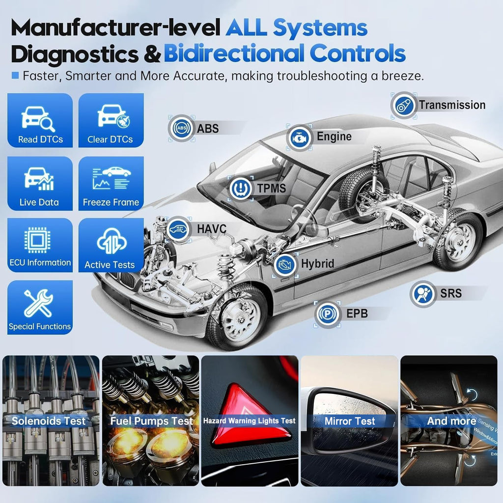 XTOOL D9S Pro Automotive Diagnostic Tool, OBDII Extension Cable